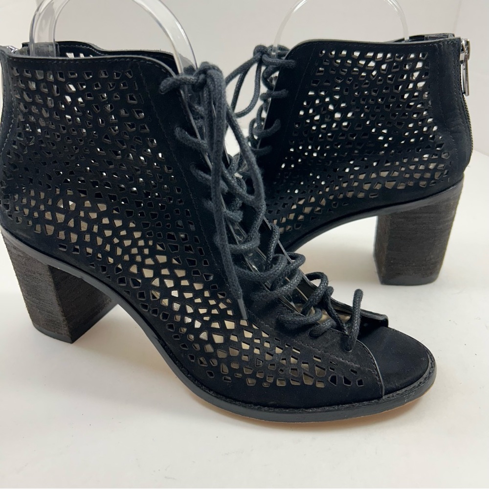 Vince Camuto Leather Laced Booties